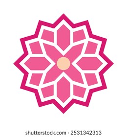 Islamic Spiral Vantage Ornament | Traditional Mandala Art Vector Illustration – Intricate Geometric Pattern Design