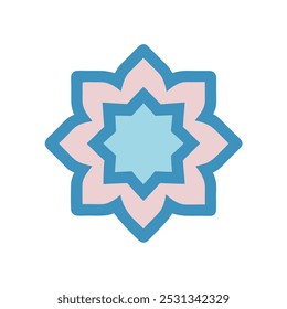 Islamic Spiral Vantage Ornament | Traditional Mandala Art Vector Illustration – Intricate Geometric Pattern Design