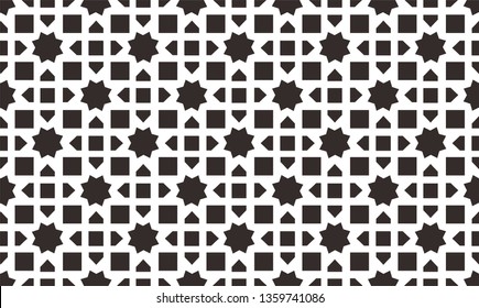 Islamic square geometric repeating patterns are very flexible.  They have been used often in wall decorations, windows, panels, columns, stained glass, tiles, rugs, ceilings and floor decorations.