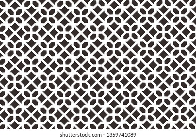 Islamic square geometric repeating patterns are very flexible.  They have been used often in wall decorations, windows, panels, columns, stained glass, tiles, rugs, ceilings and floor decorations.