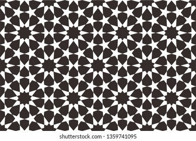 Islamic square geometric repeating patterns are very flexible.  They have been used often in wall decorations, windows, panels, columns, stained glass, tiles, rugs, ceilings and floor decorations.