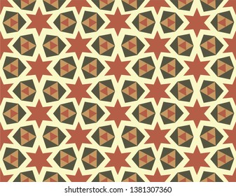 Islamic square geometric repeating patterns are very flexible.  They have been used often in wall decorations, windows, panels, columns, stained glass, tiles, rugs, ceilings and floor decorations.