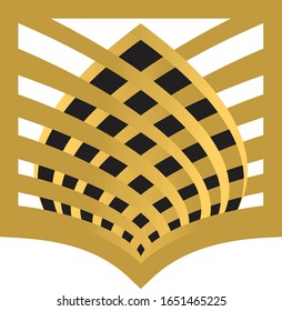 Islamic square logo design for islamic patterns 