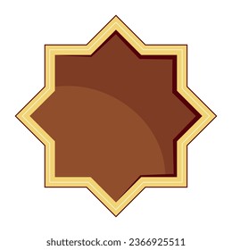 islamic star ancient isolated icon