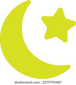 Islamic Star And Crescent Vector Illustration