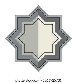 icono de diseño de estrella islámica aislado