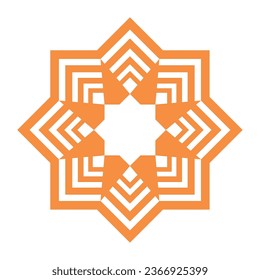 islamic star geometric shape isolated icon