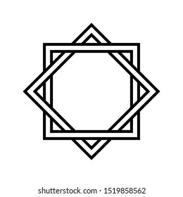 islamic Star icon. flat illustration of Star vector icon for web. icon vector illustration