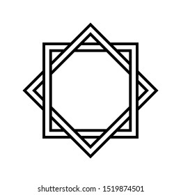 islamic Star icon. flat illustration of Star vector icon for web. icon vector illustration