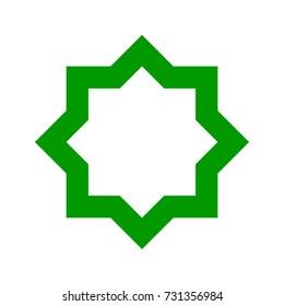 Islamic Star Octagonal Shape Graphic Icon Stock Vector (Royalty Free ...