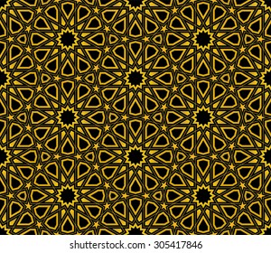 Islamic Star Pattern seamless background, Wallpaper design