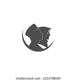  Plantilla de ilustración del logotipo de los estudiantes islámicos