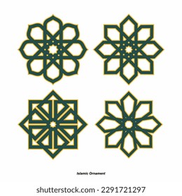 Islamic style border and frame design template vector element. Collection of oriental style Islamic windows and arches with modern boho design