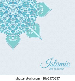 Fondo decorativo de estilo islámico con mandala