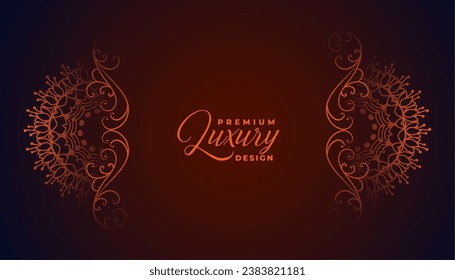 islamic style decorative mandala pattern background design vector
