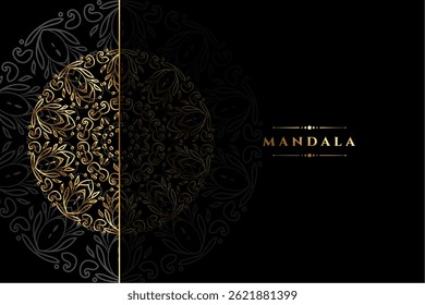 islamic style mandala pattern premium background design vector
