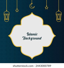 Islamic style Ramadan and Eid Greeting Card background