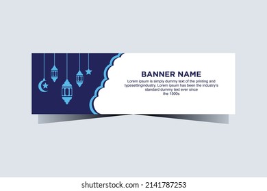 Islamischer Rmadan-Kareem und eid-dekorativer Banner