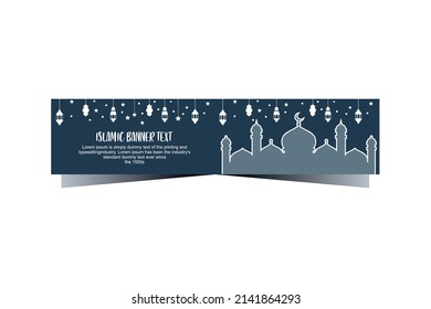 Islamischer Stil ramadan Kareem, eid und andere islamische Feiertage dekorative Banner