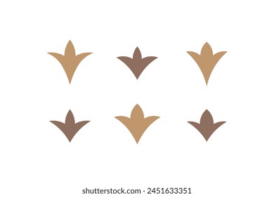 Islamic style tulip flower vector element. Modern geometric shape for logo and emblem.