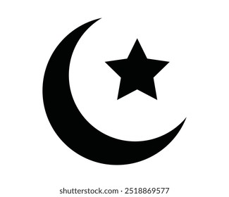 Islamic symbol symbol of the Crescent vector