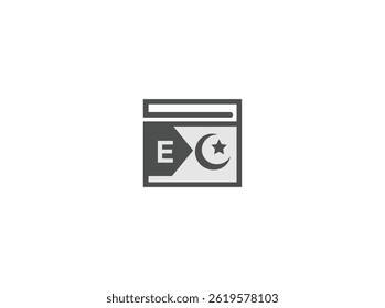 Islamic Symbol Icon, Showing E commerce or Digital Islamic Content