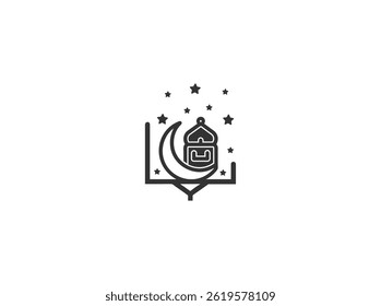 Islamic Symbol Icon, Showing E commerce or Digital Islamic Content