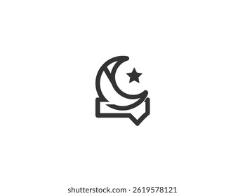 Islamic Symbol Icon, Showing E commerce or Digital Islamic Content