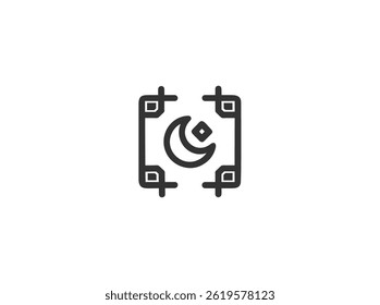 Islamic Symbol Icon, Showing E commerce or Digital Islamic Content