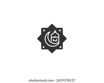 Islamic Symbol Icon, Showing E commerce or Digital Islamic Content