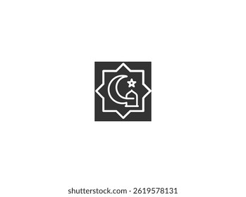 Islamic Symbol Icon, Showing E commerce or Digital Islamic Content