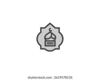 Islamic Symbol Icon, Showing E commerce or Digital Islamic Content