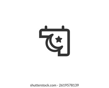 Islamic Symbol Icon, Showing E commerce or Digital Islamic Content