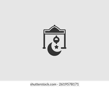Islamic Symbol Icon, Showing E commerce or Digital Islamic Content