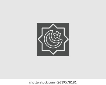 Islamic Symbol Icon, Showing E commerce or Digital Islamic Content