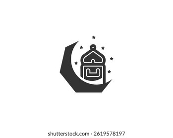 Islamic Symbol Icon, Showing E commerce or Digital Islamic Content