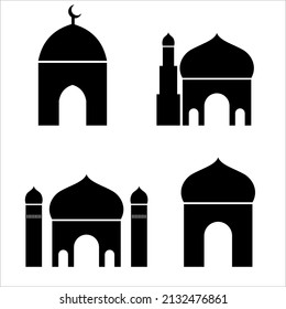 Símbolo islámico y plantilla vectorial de logotipo