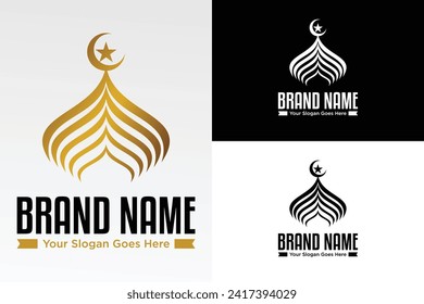 Islamisches Symbol Moschee Kreative Vektorgrafik Logo-Design