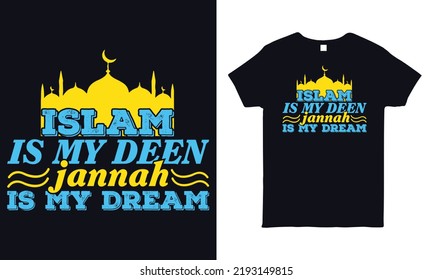 Islamic T shirt Design- Simple Islamic T shirt