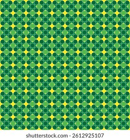 Islamic tamplate design pattern, combining the octagonal shape with Islamic ornaments as well as the combination of green and yellow colors produces a unique and new pattern design.