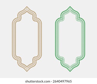 Islamic tazhib frame designs iranian style borders with text boxes floral elegant plant art for decorative use and religious themes
