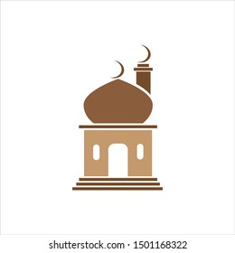 Islamic template icon, isolated on white background. Vector.