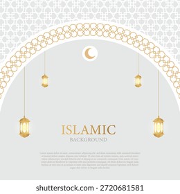 Islamic theme background design for promotion or Ramadan celebration