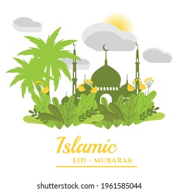 Design-Vektorgrafik für islamisches Theme
