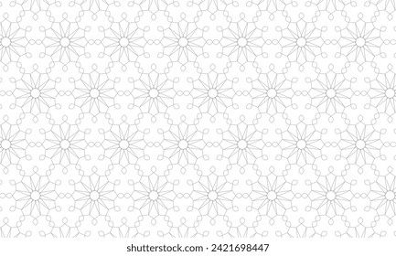 Islamic traditional motif pattern. Seamless pettern background. Vector illustration
