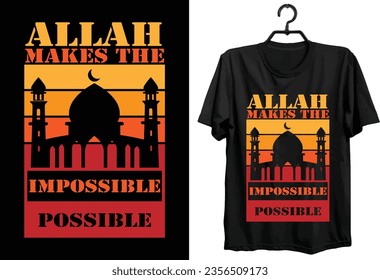 Islamic T-shirt Design. Gift Item Islamic T-shirt Design For All Muslims.