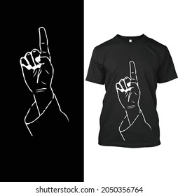 Islamic T-Shirt Design With Symbol Twhid