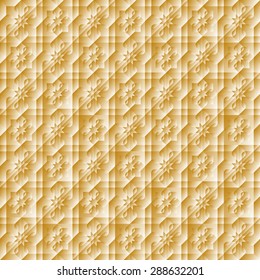 Islamic typical pattern in gold color.