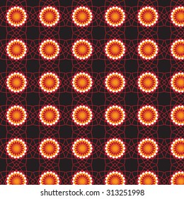 Islamic typical pattern on black color.