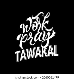 islamic typography for tshirt design 